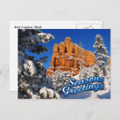 Frohe Festtage Feiertagspostkarte (Vorne/Hinten)