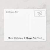 Frohe Festtage Feiertagspostkarte (Rückseite)