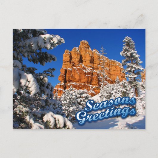 Frohe Festtage Feiertagspostkarte (Vorderseite)