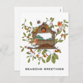 Frohe Festtage Feiertagspostkarte (Vorne/Hinten)