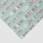 Frohe Festtage, frohe Weihnachten, Lass es schneie Seidenpapier (Ausschnitt)