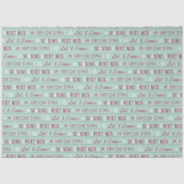 Frohe Festtage, frohe Weihnachten, Lass es schneie Seidenpapier