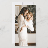 Frohe Festtage für Foto-Schneehäuser Feiertagskarte (Rückseite)