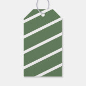 Frohe Festtage für Geschäftsreisen Grüne Umgebung Geschenkanhänger (Rückseite)