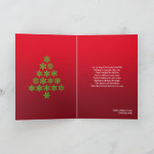 Frohe Festtage gefaltete Karte (Innenseite)