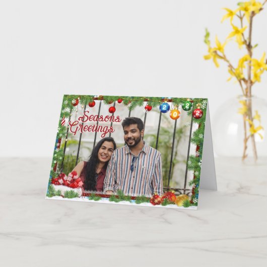 Frohe Festtage geklappte Grußkarte Karte (Gelbe Blume)