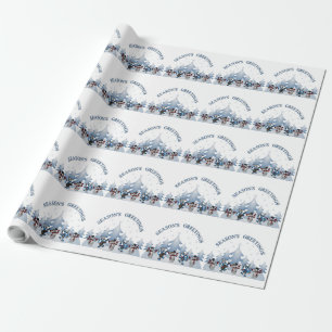 FROHE FESTTAGE GESCHENKPAPIER