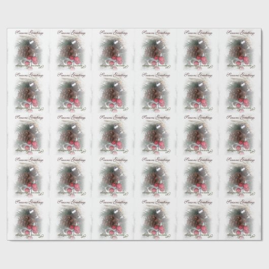 Frohe Festtage Geschenkpapier (Flach)