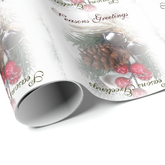 Frohe Festtage Geschenkpapier (Rolleneckpunkt)