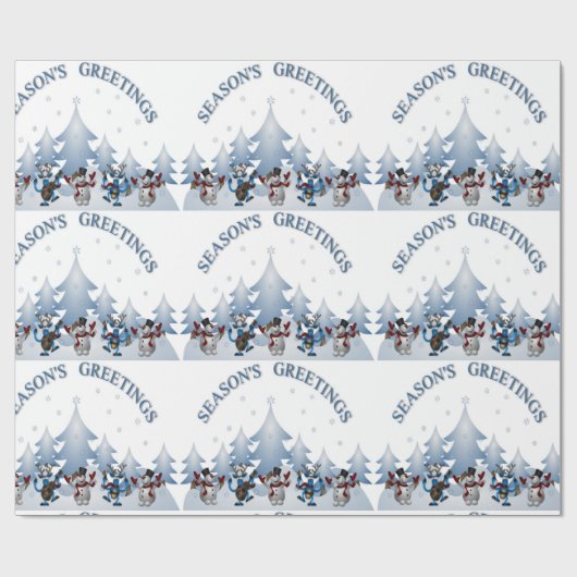 FROHE FESTTAGE GESCHENKPAPIER (Flach)