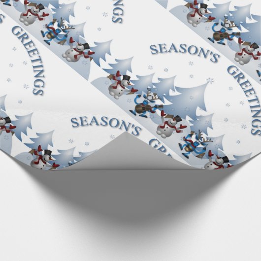 FROHE FESTTAGE GESCHENKPAPIER (Ecke)