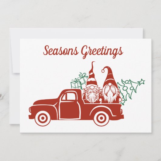 Frohe Festtage gnome fühlen Stimmung Weihnachten (Vorderseite)