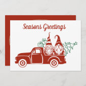 Frohe Festtage gnome fühlen Stimmung Weihnachten (Vorne/Hinten)