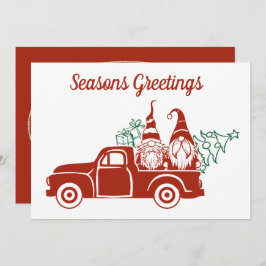 Frohe Festtage gnome fühlen Stimmung Weihnachten