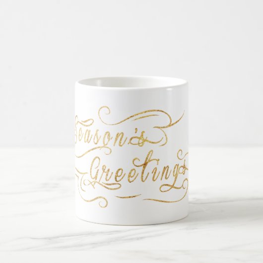 Frohe Festtage (GOLD) Kaffeetasse (Mittel)