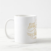 Frohe Festtage (GOLD) Kaffeetasse (Links)