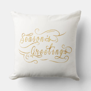Frohe Festtage (GOLD) Kissen