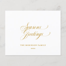 Frohe Festtage Gold-Script-Typografie