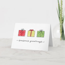 Frohe Festtage Handgezogene Aquarellenkarten Karte