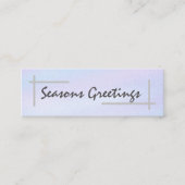 Frohe Festtage/Hanukkah-Segnungen Mini Visitenkarte (Vorderseite)