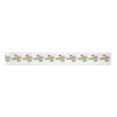 Frohe Festtage, Joy Merry Christmas Weihnachtsmann Satinband (Vorderseite)