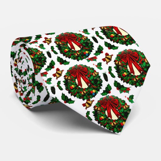 Frohe Festtage_ Krawatte (Gerollt)