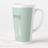 Frohe Festtage Latte Tasse (Rechts)