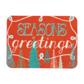 Frohe Festtage Magnet (Horizontal)