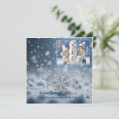 Frohe Festtage, Minimalistisch, Personalisiert Karte (Stehend Vorderseite)