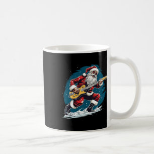 Frohe Festtage mit diesem coolen Gitarren-Santa C Kaffeetasse