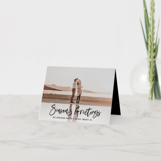 Frohe Festtage Moderne, minimale Weihnachten im Fo (Vorderseite)