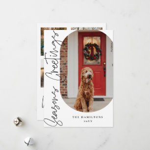 Frohe Festtage Moderne Minimalistische Karte