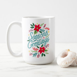 FROHE FESTTAGE Niedlich Weihnachtsferien Folios Kaffeetasse