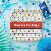 Frohe Festtage | Niedliche Weihnachtslichtstränge Pappteller (Party)