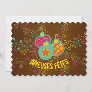 Frohe Festtage Ornamente Feiertagskarte