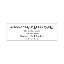 Frohe Festtage Personalisiert Urlaub Permastempel