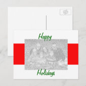 Frohe Festtage Postkarte (Vorne/Hinten)