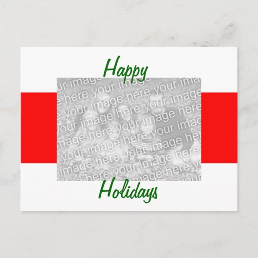 Frohe Festtage Postkarte (Vorderseite)