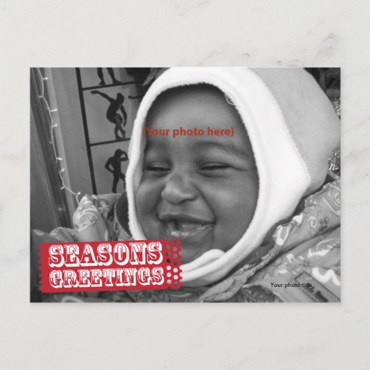 Frohe Festtage Postkarte (Vorderseite)