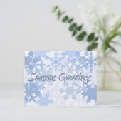 Frohe Festtage Postkarte (Stehend Vorderseite)