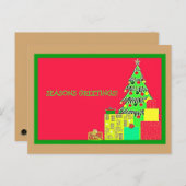 Frohe Festtage Postkarte (Vorne/Hinten)