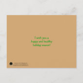 Frohe Festtage Postkarte (Rückseite)