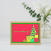 Frohe Festtage Postkarte (Stehend Vorderseite)