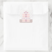 Frohe Festtage Quadratischer Aufkleber (Tasche)