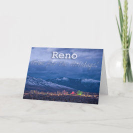 Frohe Festtage Reno Nevada Feiertagskarte