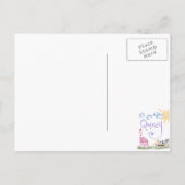 Frohe Festtage Rot, Weiß und Blau Postkarte (Rückseite)