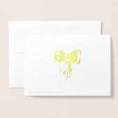 Frohe Festtage schicke moderne Kalligrafieschrift Folienkarte (Rückseite mit Umschlag)