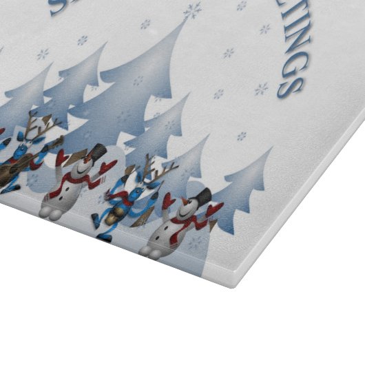 FROHE FESTTAGE SCHNEIDEBRETT (Ecke)