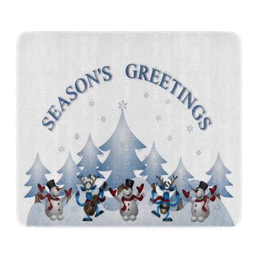 FROHE FESTTAGE SCHNEIDEBRETT (Vorderseite)