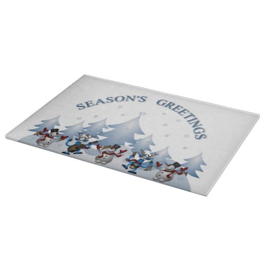 FROHE FESTTAGE SCHNEIDEBRETT (Ecke)